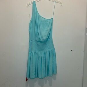 Ramy Brook Women's Leila One Shoulder Mini Dress Spring Bluwa Size S/P NWT $395